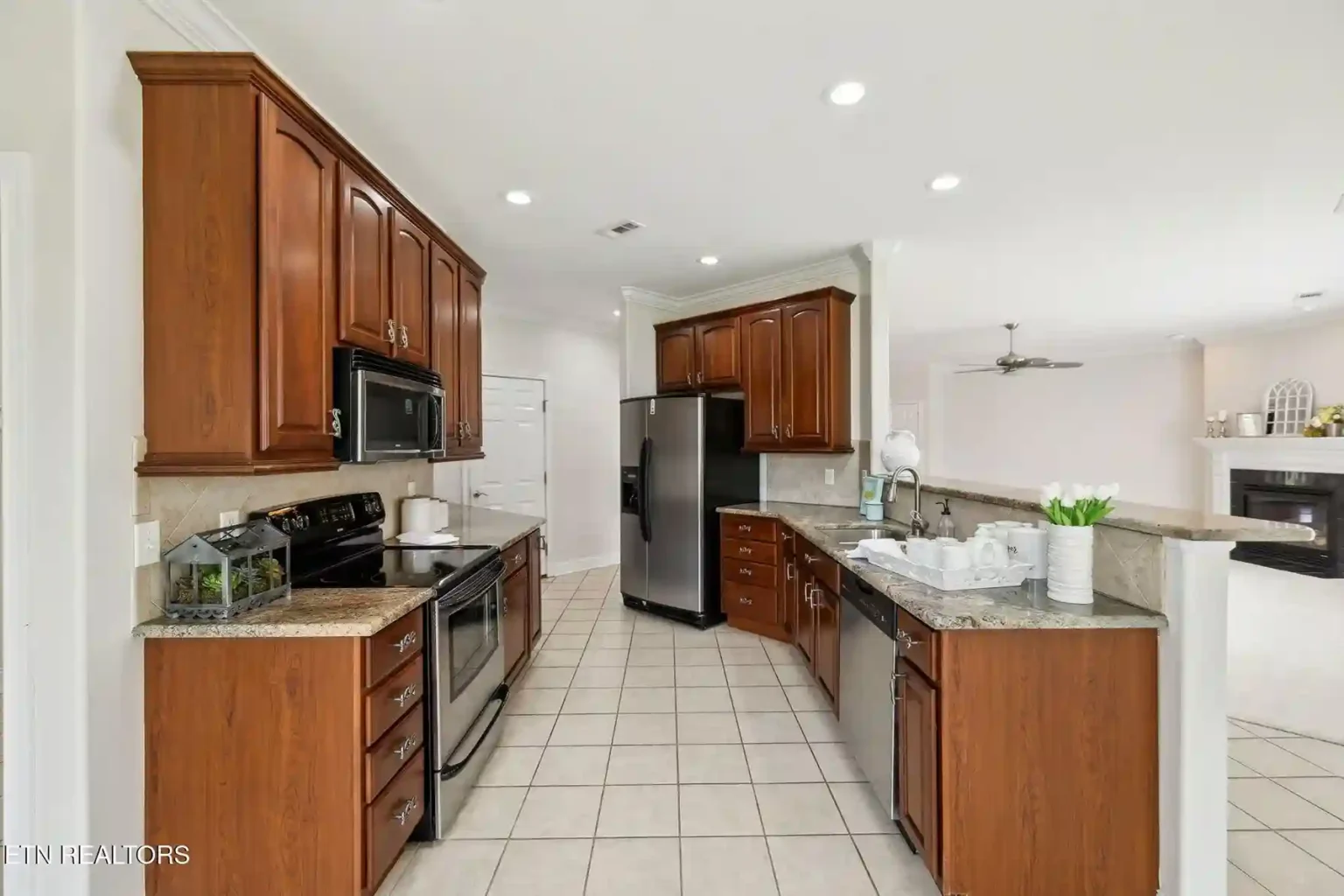 Homeowner kitchen updated with painted cabinets Knoxville