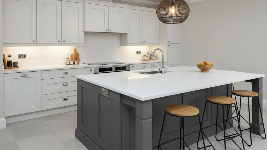 Expert cabinet refinishing by Fresh Lines Painting + More